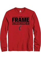 Faith Frame Cincinnati Bearcats Rally NIL Stacked Box Long Sleeve T Shirt