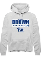 Kendall Brown Rally Pitt Panthers Mens NIL Stacked Box Long Sleeve Hoodie
