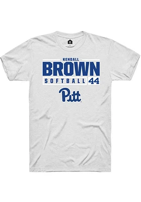 Kendall Brown Pitt Panthers Rally NIL Stacked Box Short Sleeve T Shirt