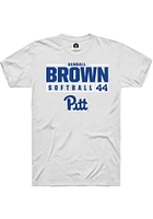 Kendall Brown Pitt Panthers Rally NIL Stacked Box Short Sleeve T Shirt