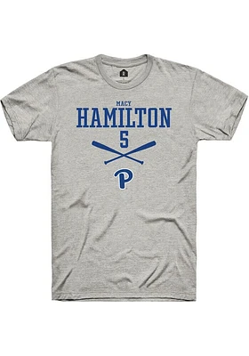 Macy Hamilton  Pitt Panthers Ash Rally NIL Sport Icon Short Sleeve T Shirt