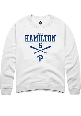 Macy Hamilton Rally Pitt Panthers Mens NIL Sport Icon Long Sleeve Crew Sweatshirt
