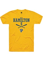 Macy Hamilton  Pitt Panthers Gold Rally NIL Sport Icon Short Sleeve T Shirt