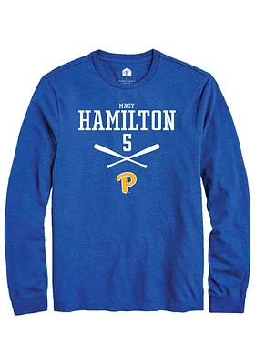 Macy Hamilton Pitt Panthers Rally NIL Sport Icon Long Sleeve T Shirt