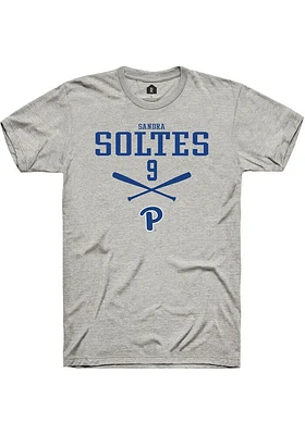 Sandra Soltes  Pitt Panthers Ash Rally NIL Sport Icon Short Sleeve T Shirt