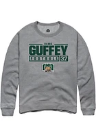 Blake Guffey  Rally Ohio Bobcats Mens Graphite NIL Stacked Box Long Sleeve Crew Sweatshirt