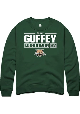 Blake Guffey Rally Ohio Bobcats Mens NIL Stacked Box Long Sleeve Crew Sweatshirt