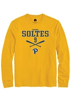 Sandra Soltes  Pitt Panthers Gold Rally NIL Sport Icon Long Sleeve T Shirt