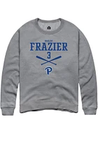 Shelby Frazier  Rally Pitt Panthers Mens Graphite NIL Sport Icon Long Sleeve Crew Sweatshirt
