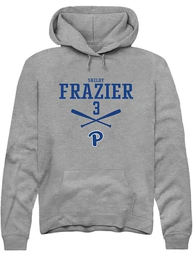 Shelby Frazier  Rally Pitt Panthers Mens Graphite NIL Sport Icon Long Sleeve Hoodie