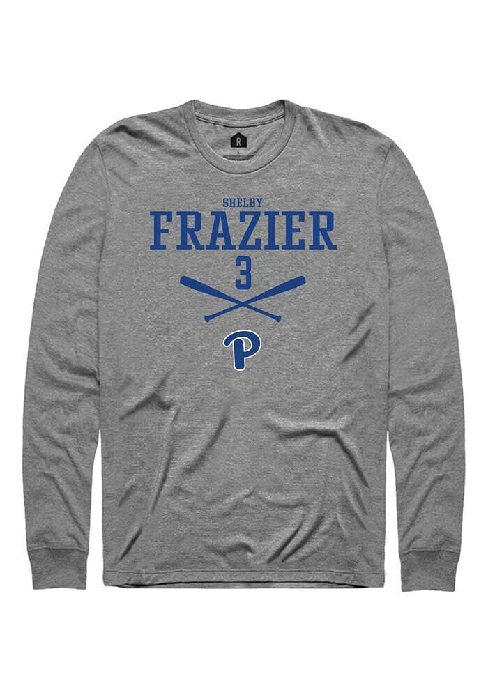 Shelby Frazier Pitt Panthers Graphite Rally NIL Sport Icon Long Sleeve T Shirt
