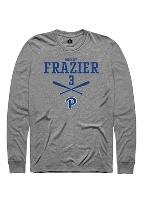 Shelby Frazier  Pitt Panthers Graphite Rally NIL Sport Icon Long Sleeve T Shirt
