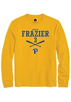 Shelby Frazier  Pitt Panthers Gold Rally NIL Sport Icon Long Sleeve T Shirt