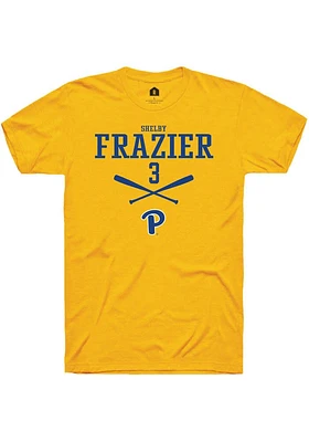 Shelby Frazier  Pitt Panthers Gold Rally NIL Sport Icon Short Sleeve T Shirt