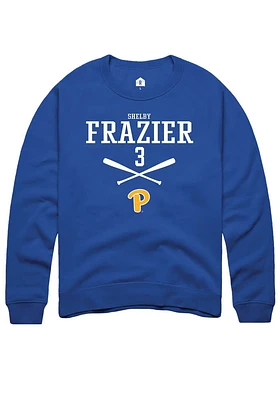 Shelby Frazier Rally Pitt Panthers Mens NIL Sport Icon Long Sleeve Crew Sweatshirt