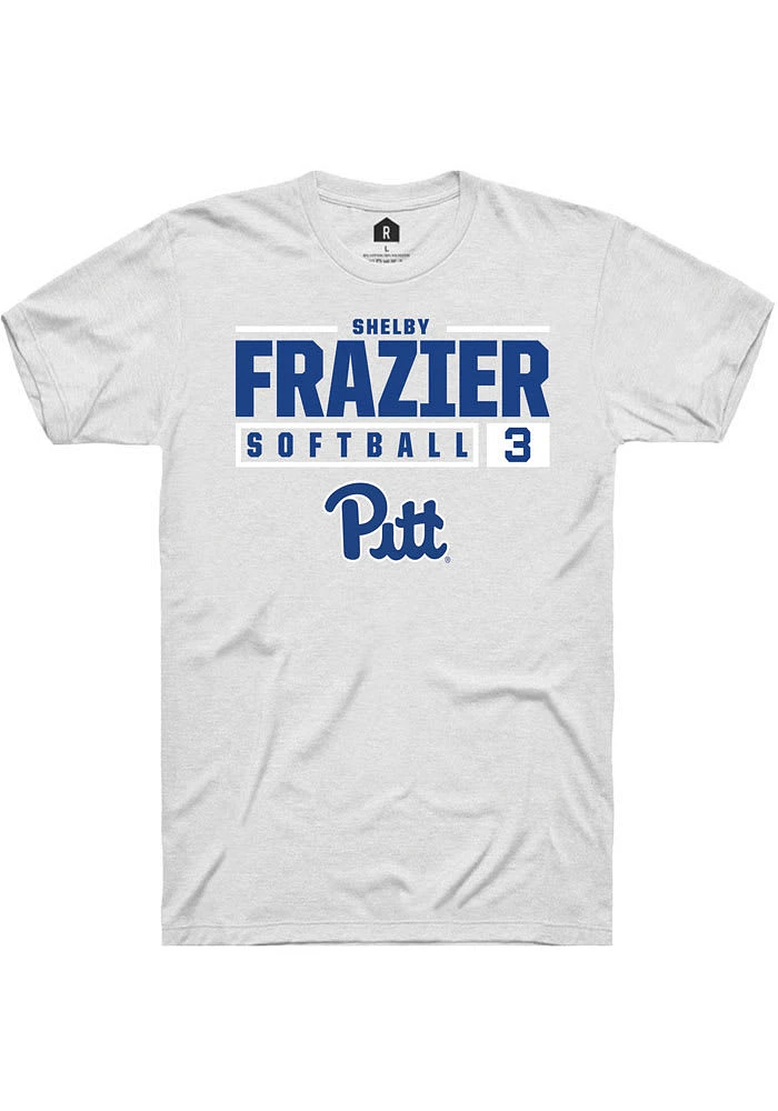 Shelby Frazier Pitt Panthers Rally NIL Stacked Box Short Sleeve T Shirt