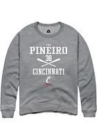 Joel Pineiro  Rally Cincinnati Bearcats Mens Graphite NIL Sport Icon Long Sleeve Crew Sweatshirt