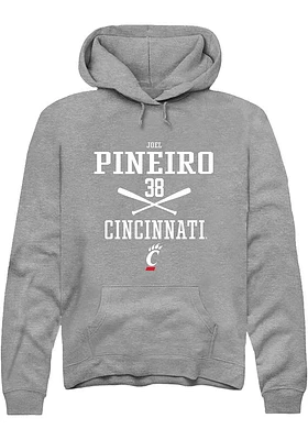 Joel Pineiro  Rally Cincinnati Bearcats Mens Graphite NIL Sport Icon Long Sleeve Hoodie