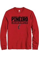 Joel Pineiro Cincinnati Bearcats Rally NIL Stacked Box Long Sleeve T Shirt