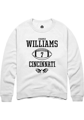 Chance Williams Rally Cincinnati Bearcats Mens NIL Sport Icon Long Sleeve Crew Sweatshirt