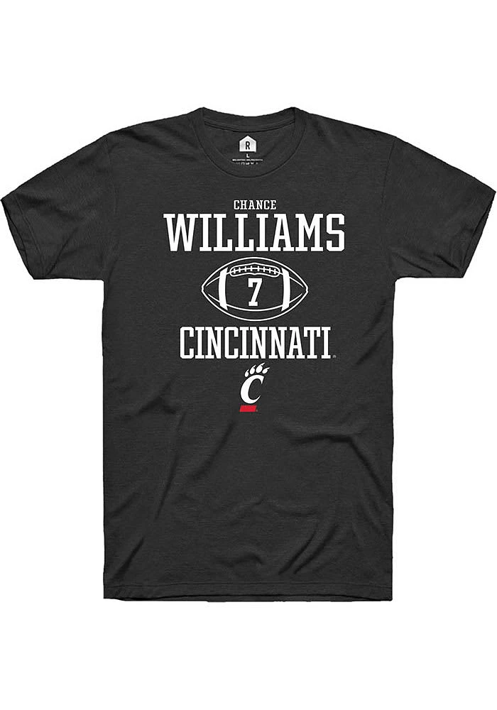 Chance Williams Cincinnati Bearcats Rally NIL Sport Icon Short Sleeve T Shirt