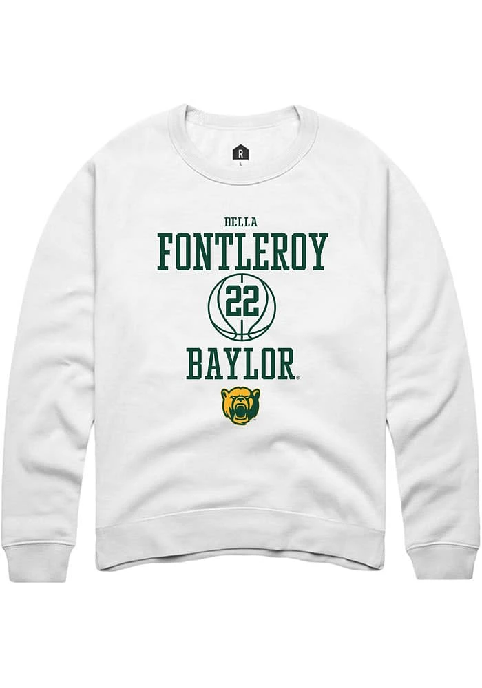 Bella Fontleroy Rally Baylor Bears Mens NIL Sport Icon Long Sleeve Crew Sweatshirt