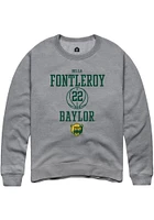 Bella Fontleroy  Rally Baylor Bears Mens Graphite NIL Sport Icon Long Sleeve Crew Sweatshirt