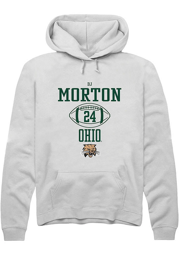 Dj Morton Rally Ohio Bobcats Mens NIL Sport Icon Long Sleeve Hoodie