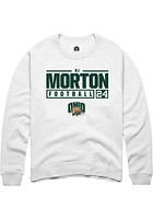 Dj Morton Rally Ohio Bobcats Mens NIL Stacked Box Long Sleeve Crew Sweatshirt