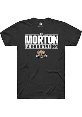 Dj Morton Ohio Bobcats Rally NIL Stacked Box Short Sleeve T Shirt