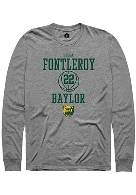 Bella Fontleroy  Baylor Bears Graphite Rally NIL Sport Icon Long Sleeve T Shirt