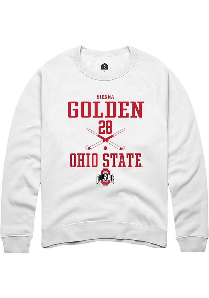 Sienna Golden Rally Ohio State Buckeyes Mens NIL Sport Icon Long Sleeve Crew Sweatshirt