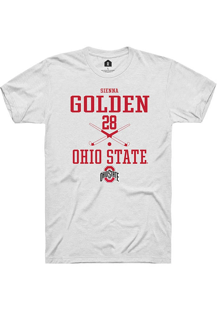 Sienna Golden Ohio State Buckeyes Rally NIL Sport Icon Short Sleeve T Shirt