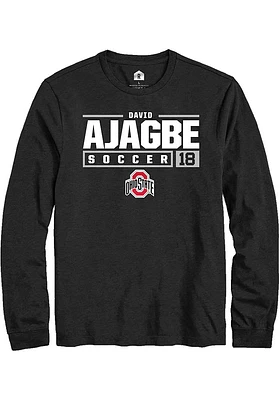 David Ajagbe Ohio State Buckeyes Rally NIL Stacked Box Long Sleeve T Shirt