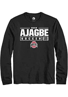 David Ajagbe Ohio State Buckeyes Rally NIL Stacked Box Long Sleeve T Shirt