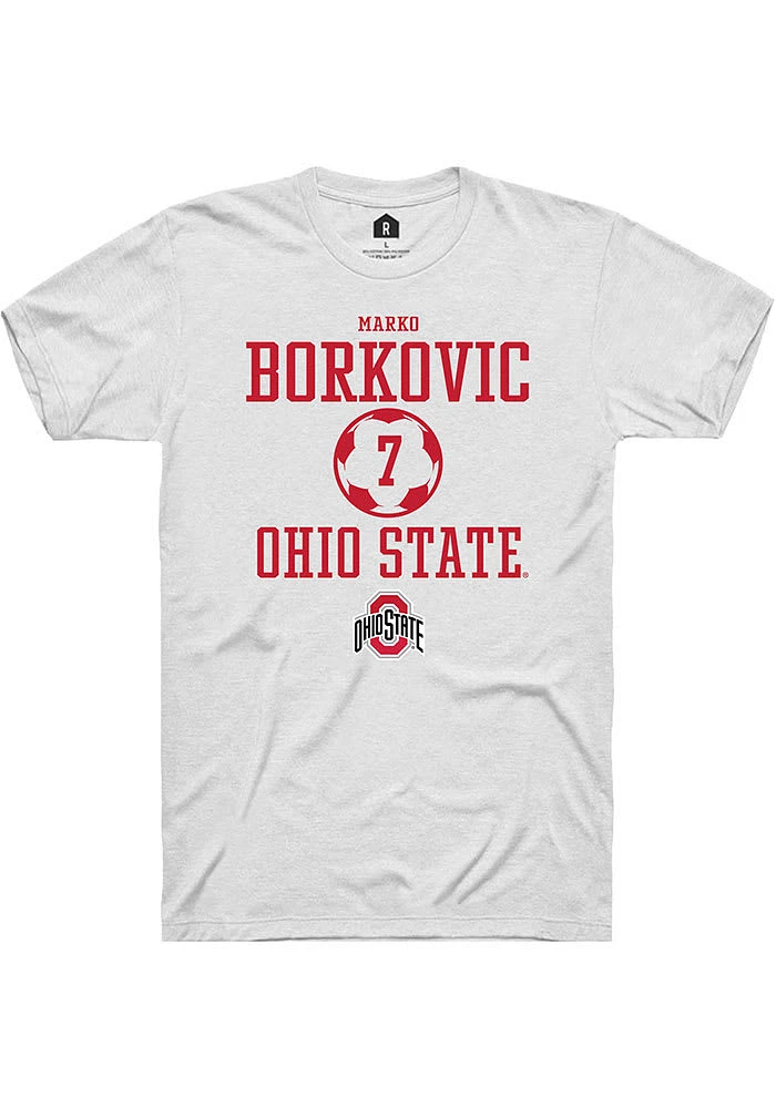 Marko Borkovic Ohio State Buckeyes Rally NIL Sport Icon Short Sleeve T Shirt