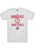 Marko Borkovic Ohio State Buckeyes Rally NIL Sport Icon Short Sleeve T Shirt