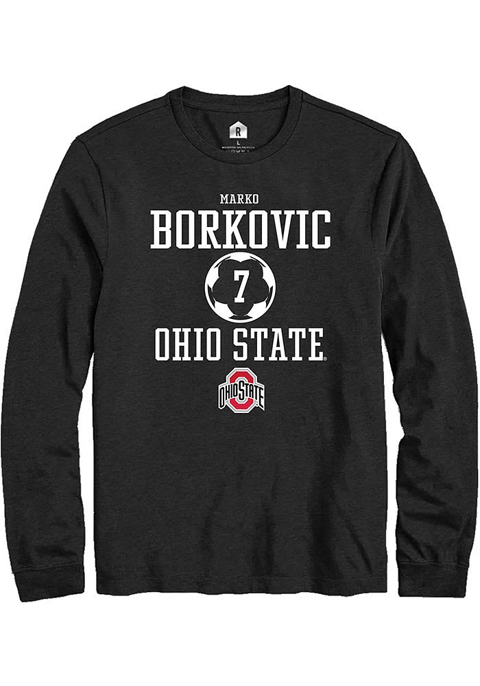 Marko Borkovic Ohio State Buckeyes Rally NIL Sport Icon Long Sleeve T Shirt