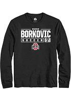 Marko Borkovic Ohio State Buckeyes Rally NIL Stacked Box Long Sleeve T Shirt