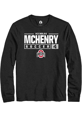 Nicholas McHenry Ohio State Buckeyes Rally NIL Stacked Box Long Sleeve T Shirt