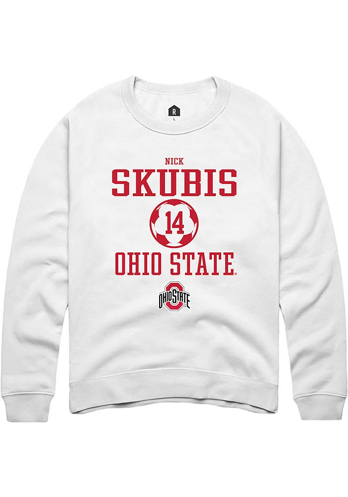 Nick Skubis Rally Ohio State Buckeyes Mens NIL Sport Icon Long Sleeve Crew Sweatshirt