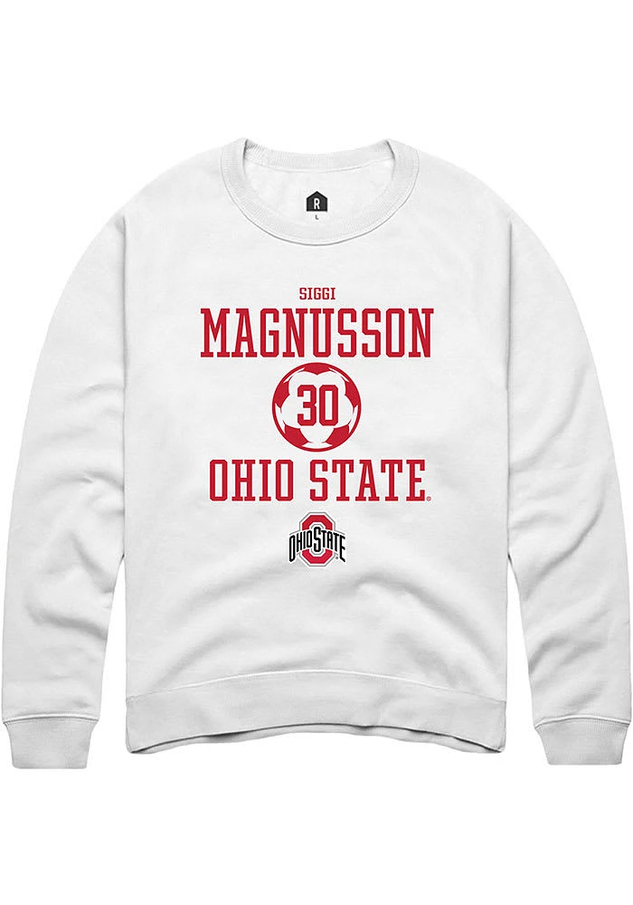 Siggi Magnusson Rally Ohio State Buckeyes Mens NIL Sport Icon Long Sleeve Crew Sweatshirt