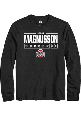 Siggi Magnusson Ohio State Buckeyes Rally NIL Stacked Box Long Sleeve T Shirt