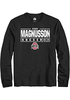 Siggi Magnusson Ohio State Buckeyes Rally NIL Stacked Box Long Sleeve T Shirt