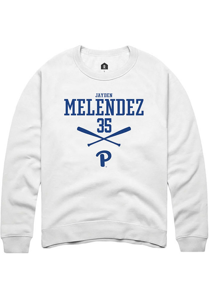 Jayden Melendez Rally Pitt Panthers Mens NIL Sport Icon Long Sleeve Crew Sweatshirt