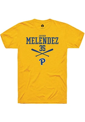 Jayden Melendez  Pitt Panthers Gold Rally NIL Sport Icon Short Sleeve T Shirt