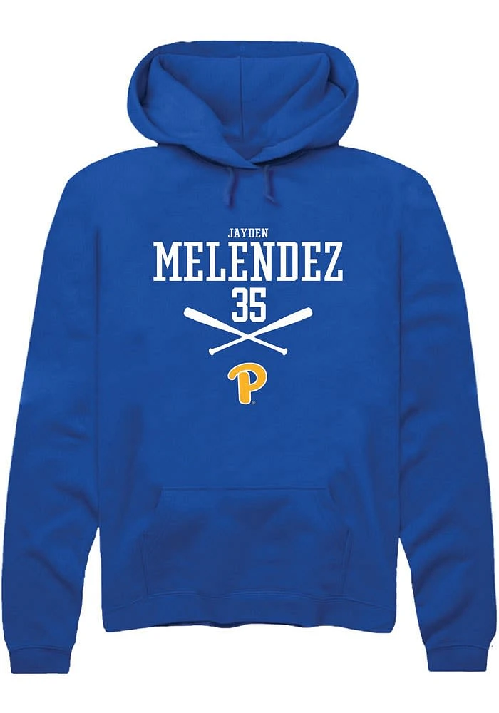 Jayden Melendez Rally Pitt Panthers Mens NIL Sport Icon Long Sleeve Hoodie