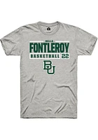 Bella Fontleroy  Baylor Bears Ash Rally NIL Stacked Box Short Sleeve T Shirt