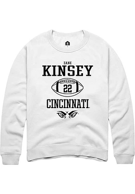 Zane Kinsey Rally Cincinnati Bearcats Mens NIL Sport Icon Long Sleeve Crew Sweatshirt