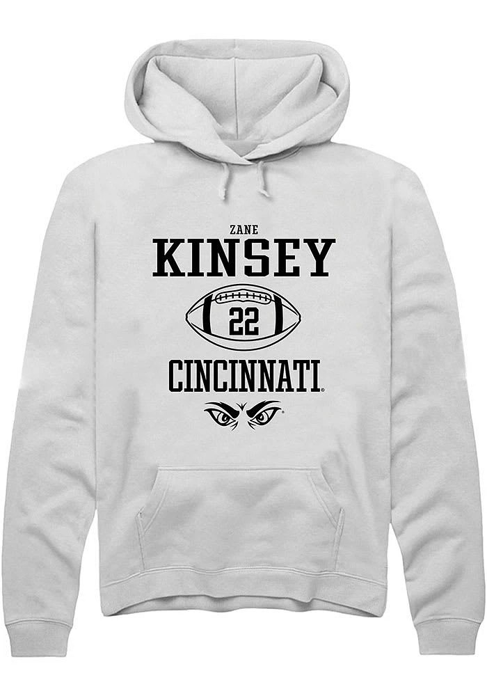 Zane Kinsey Rally Cincinnati Bearcats Mens NIL Sport Icon Long Sleeve Hoodie